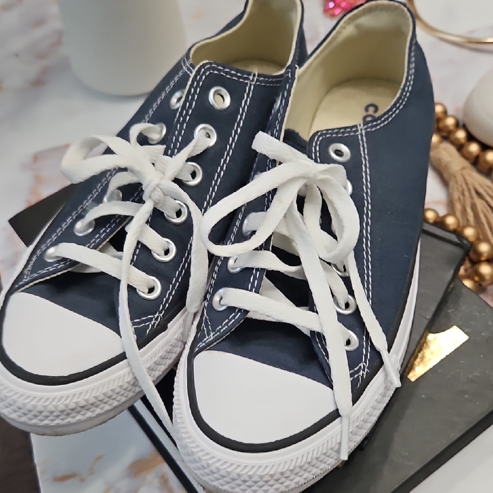 Converse Kids Navy and White Sneakers